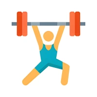 Santa Weightlifter